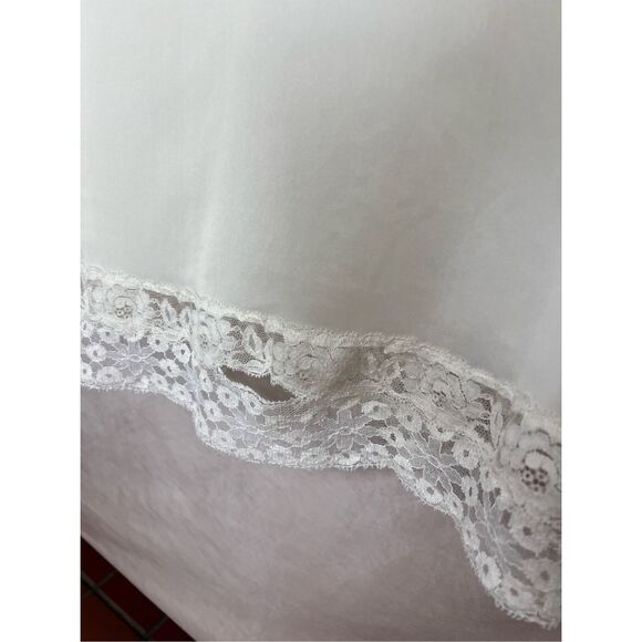 Vintage White Plus Size Slip Dress - Picture 3 of 7